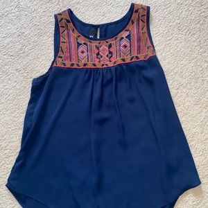 Navy Blue Tank Top